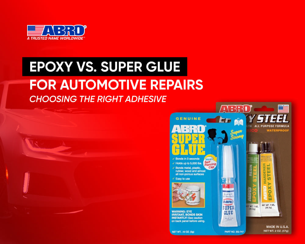 image showing abro epoxy and superglue for automotives 