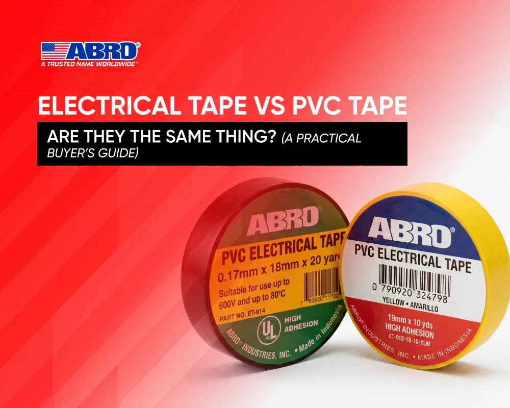 Electrical Tape vs PVC Tape — Are They the Same Thing? (A Practical Buyer’s Guide)