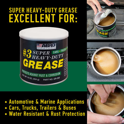 ABRO #3 Heavy-Duty Wheel Bearing Grease