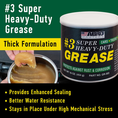 ABRO #3 Heavy-Duty Wheel Bearing Grease