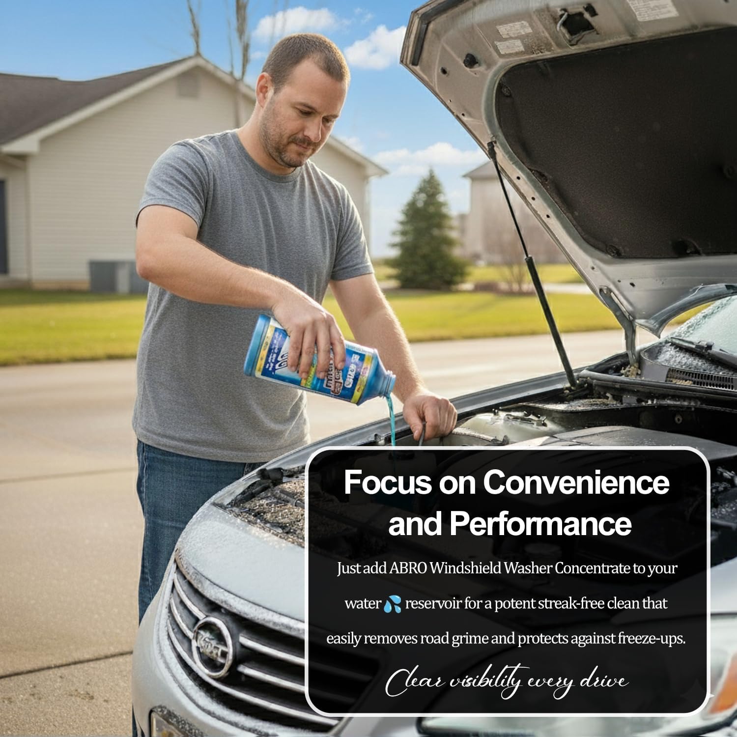 ABRO Windshield Washer Concentrate – All Season