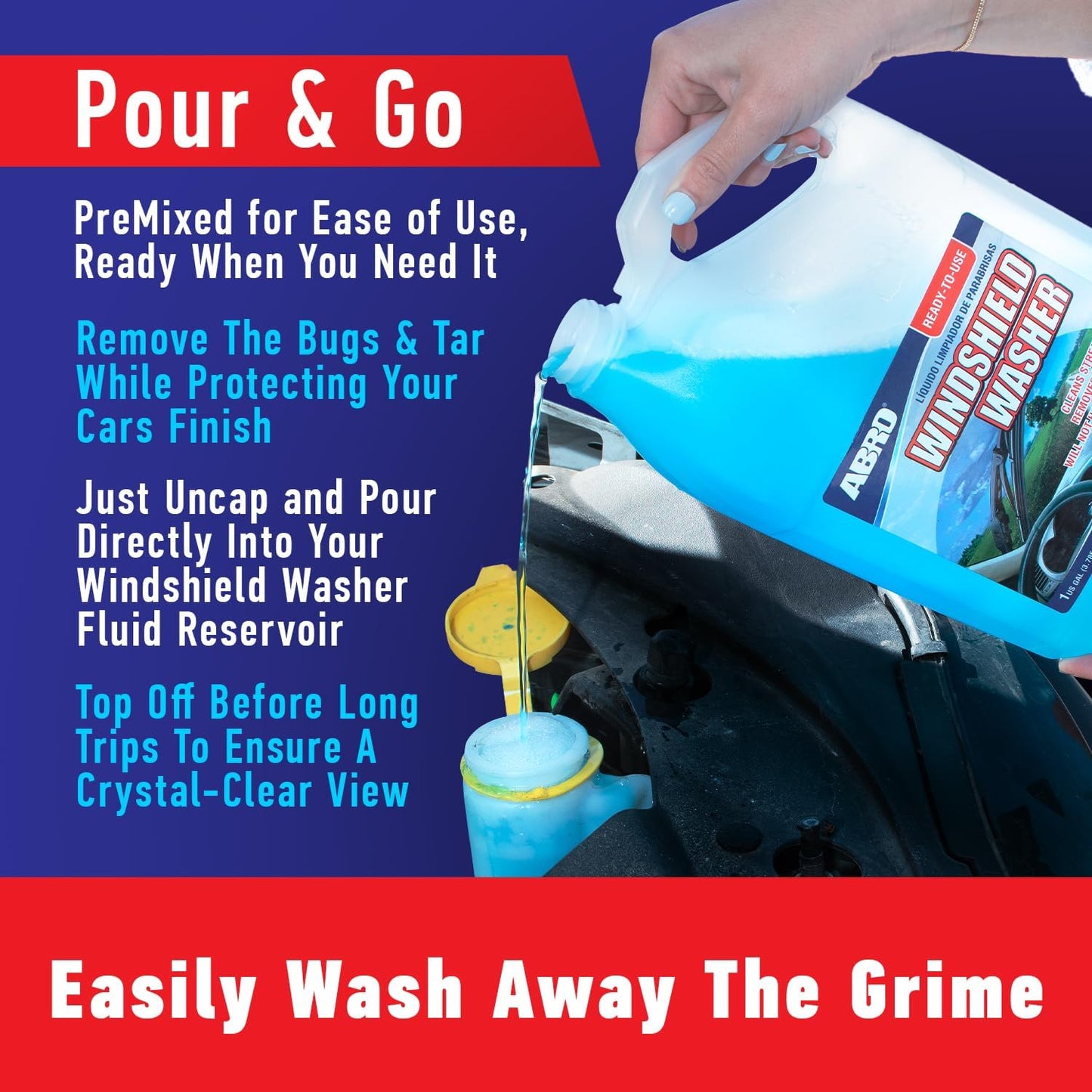 ABRO Windshield Washer Fluid – Ready to Use