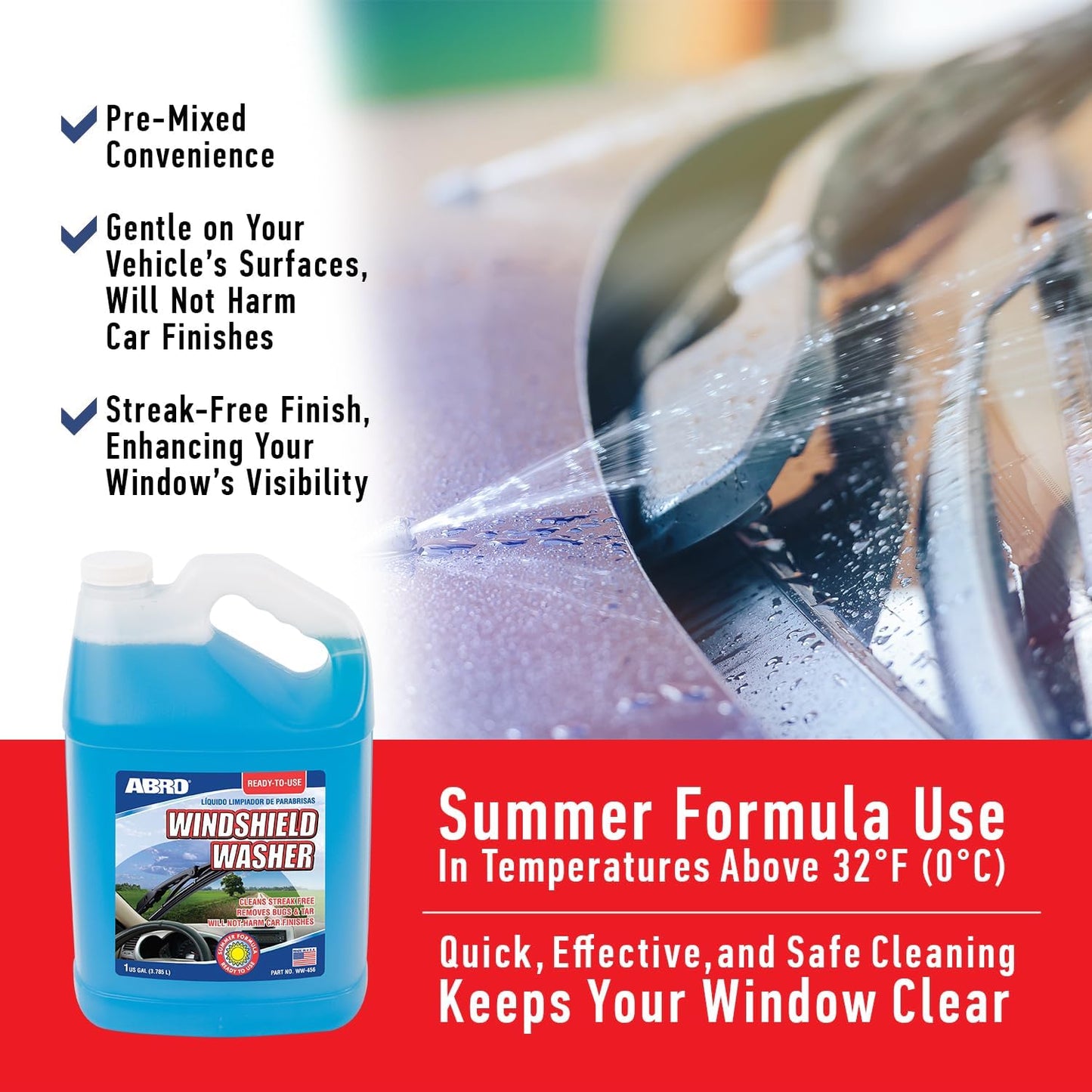 ABRO Windshield Washer Fluid – Ready to Use
