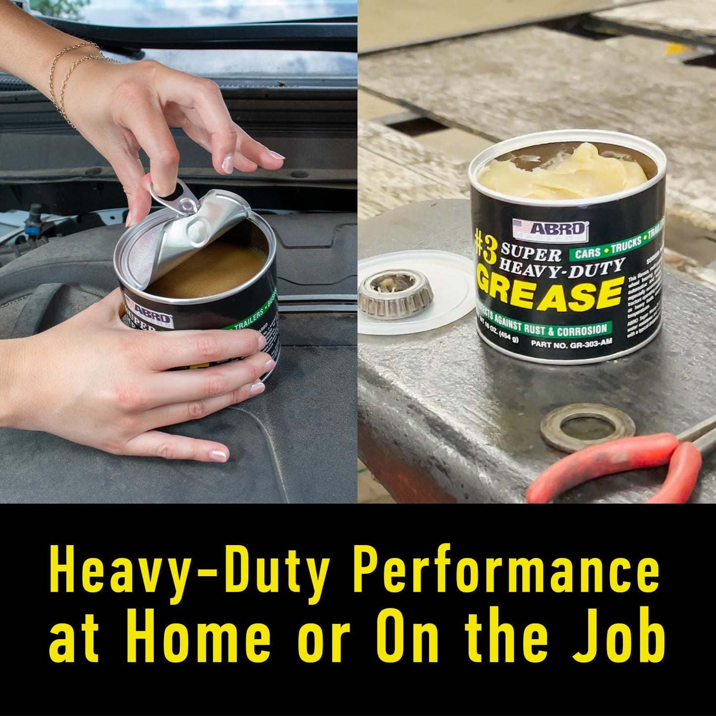 ABRO #3 Heavy-Duty Wheel Bearing Grease