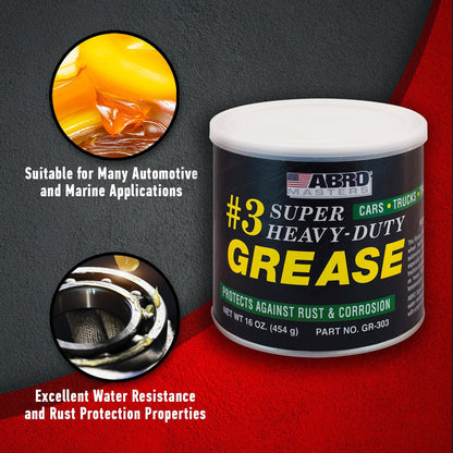 ABRO #3 Heavy-Duty Wheel Bearing Grease