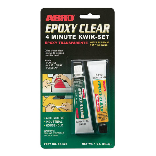 Epoxy Clear 4 Minute Kwik-Set Automotive Grade